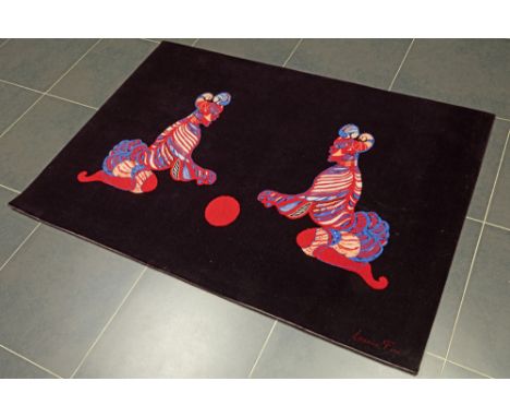 Leonor Fini tapestry - signed in the carpet and with a label on the back  sold with a matching lithograph printed in colors |