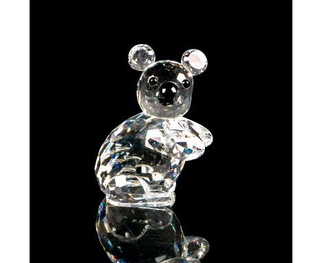 This Koala is part of the ""Endangered Species"" theme. Black crystal is used for the eyes and for the nose. Swarovski backst