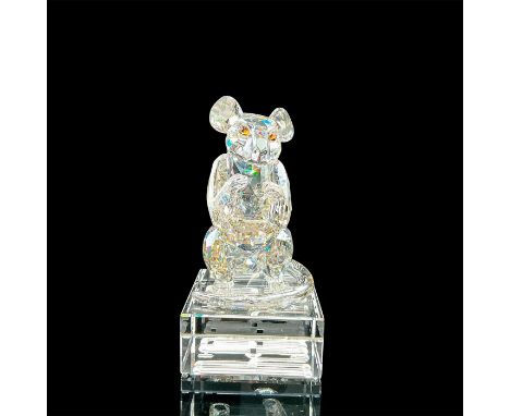 Lead crystal 1st generation zodiac rat beautifully crafted in crystal silver shade with light smoked topad crystal eyes and m