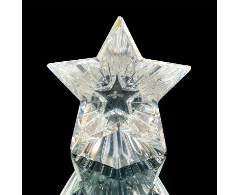 Featuring small star extending into larger star. Exquisitely clear facets and crystal lines. Waterford backstamp and seahorse