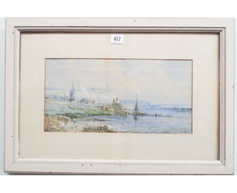 Early 20th century watercolour sketch of Malta indistinctly signed and dated lower right image size 7.5"x14.5" 
