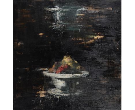 Tony Scherman (Canadian b. 1950)The Location of Fruit 5Incaustic on canvas153 x 152.5cm (60 x 60 in.)Painted in 1990.Provenan