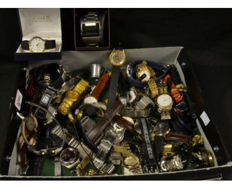 Wristwatches - a boxed Identity London bracelet watch; others Rotary, Citizen, Seiko, Timex, Accurist, Sekonda, Adidas, etc, 
