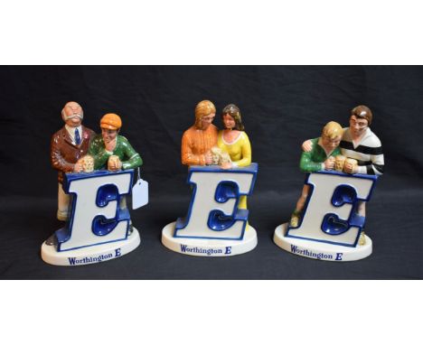 Advertising/Breweriana - a set of three Beswick Worthington E ceramic figure groups (3)