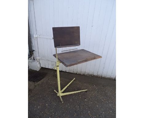 Vintage adjustable over bed table with book stand&nbsp;