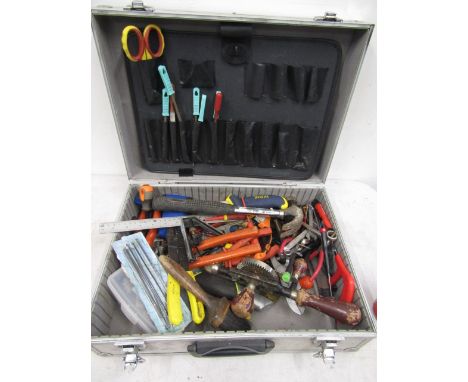 metal tool box with electrician's tools x 50
