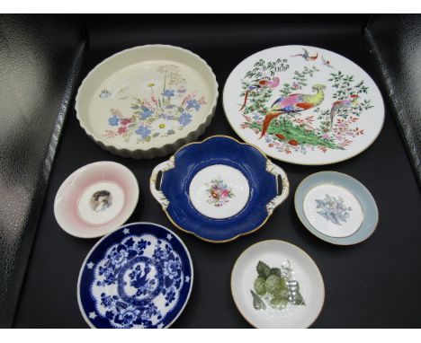 Poole pottery flan dish, collectors plate and others