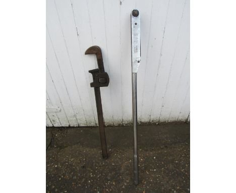 Britool Hut 5000 torque wrench and 35" adjustable spanner 