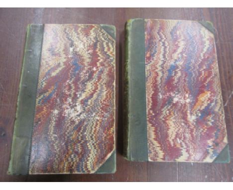 Mary R Mitford Our Village 2nd edition Geo Whittaker 1824 2 vols 1/4 leather