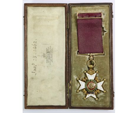 The Most Honourable Order of the Bath Companion's (CB) Breast Badge (Military), in gold and enamel with hallmarks on the susp