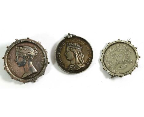 A New Zealand Medal, undated, awarded to 112 J HUTCHINSON 65TH FOOT, lacks suspender bar; a Crimea Medal, 1854, named to W.G.