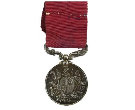 A Victorian Army Long Service and Good Conduct Medal, second type, awarded to 904 CORPL.WM.TAYLOR. COAST BDE. R.A., together 