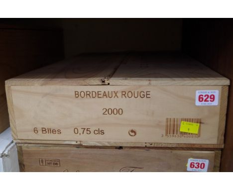 A case of six 75cl bottles of Heritage de Chateau Thieulley,&nbsp;2000, in owc. (6)PLEASE NOTE: ADDITIONAL VAT ON THE HAMMER 