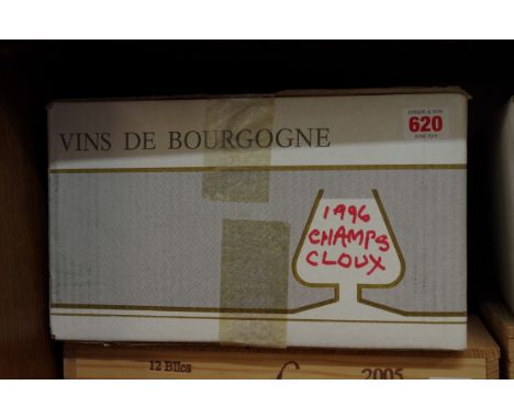 A case of twelve 75cl bottles of Rully Champs Cloux,&nbsp;1996, in oc. (12)PLEASE NOTE: ADDITIONAL VAT ON THE HAMMER PRICE. 