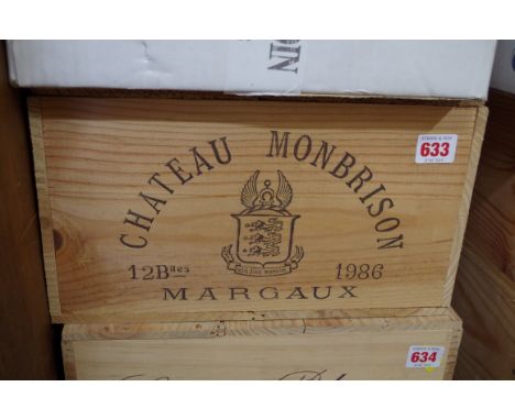 A case of twelve 75cl bottles of Chateau Monbrison,&nbsp;1986, in owc. (12)PLEASE NOTE: ADDITIONAL VAT ON THE HAMMER PRICE. 
