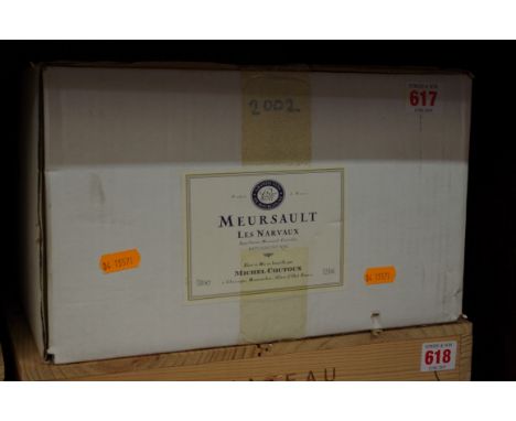 A case of twelve 75cl bottles of Meursault Narvaux,,&nbsp;2002, in oc. (12)PLEASE NOTE: ADDITIONAL VAT ON THE HAMMER PRICE. 