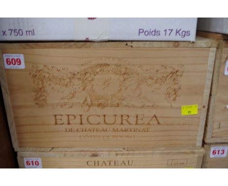 A case of twelve 75cl bottles of Epicurea de Chateau Martinat,&nbsp;2000, in owc. (12)PLEASE NOTE: ADDITIONAL VAT ON THE HAMM