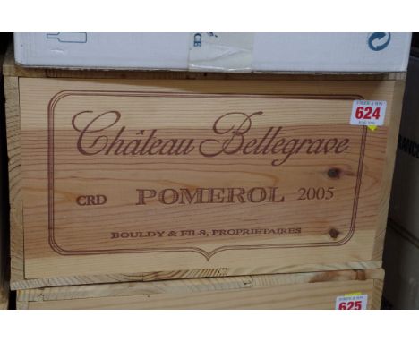 A case of twelve 75cl bottles of Chateau Bellegrave, 2005, in owc. (12)PLEASE NOTE: ADDITIONAL VAT ON THE HAMMER PRICE. 