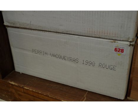 A case of twelve 75cl bottles of Vacqueyras Domaine Perrin,&nbsp;1998, in oc. (12)PLEASE NOTE: ADDITIONAL VAT ON THE HAMMER P