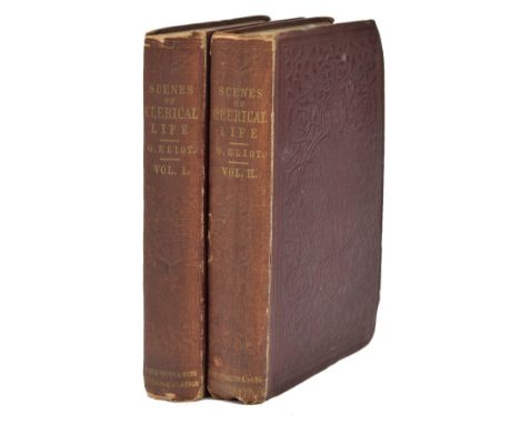 Eliot (George, i.e. Marian Evans). Scenes of Clerical Life, 2 volumes, 1st edition, William Blackwood, 1858,  half-titles pre