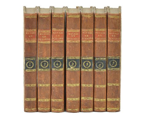 Dumarsais (C‚sar). Oeuvres, 7 volumes, 1st edition, Paris: Pougin, 1797, half-titles, grey silk page-markers bound in, light 