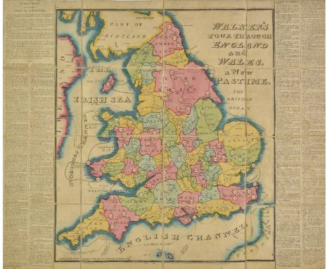 England & Wales. Walker (John), Walker's tour through England and Wales, a new pastime, published W. & T. Darton, 1809,  engr