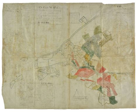 Estate Plan. An exact map of Trevithe & John Prichard's land: Together with the cottages upon nain-y-givis and the land Incro