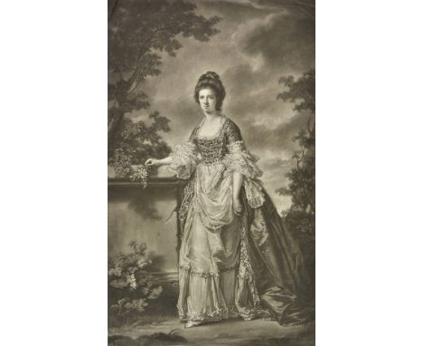 *Female portraits. Watson (James), [Mary (n‚e Heblethwayte) Lady Boynton, published Robt. Sayer, 1770], uncoloured full lengt