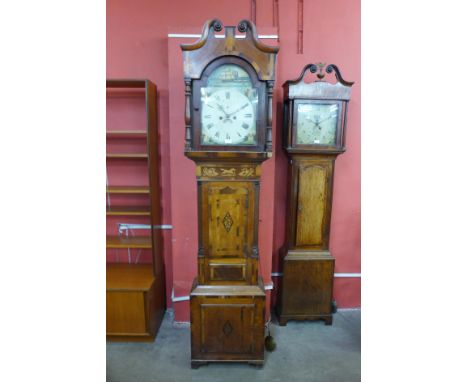 A George III inlaid oak 8-day longcase clock 