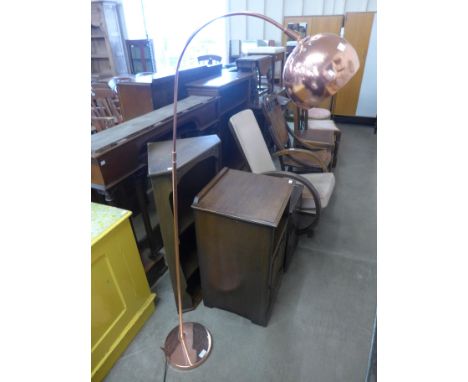 A copper effect standard arc lamp 
