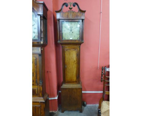 A George III oak 30-hour longcase clock 