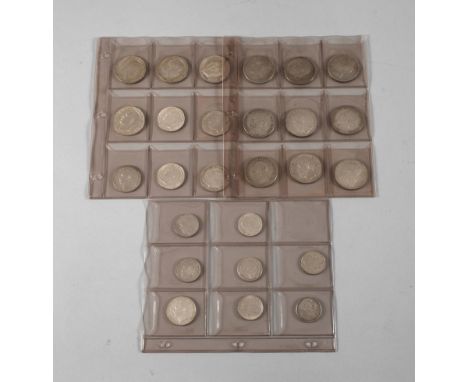 Konvolut Silbermünzen Badenachtmal 5 Mark 1875-1902 G, Friedrich Kopf nach links, ss-vz; dreimal 5 Mark 1903-1907 G, Friedric