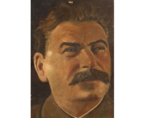Portrait Josef StalinsDarstellung des Kopfes des berühmten sowjetischen Diktators in der Nahaufnahme, lasierende bis gering p