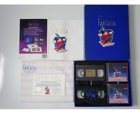 WALT DISNEY : FANTASIA (1992 release) - A Deluxe Collectors Edition to include two VHS video cassettes, one featuring Fantasi