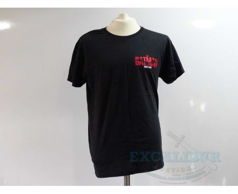 THE BATMAN (2022) - A black short sleeved 'Stunt Crew' XL t-shirt - Provenance : These items came from a private vendor who w