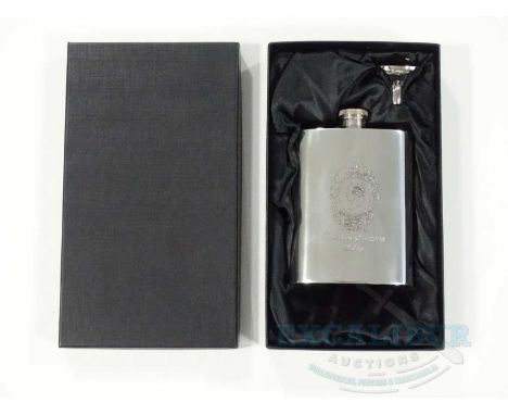 YOUNG VICTORIA (2007) production crew gift - pewter  tankard and hip flask custom manufactured - PROVENANCE: These came from 