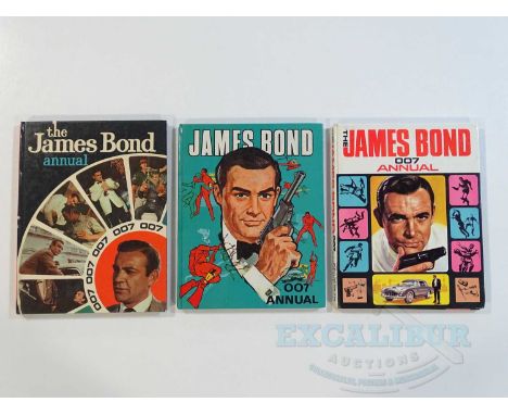 JAMES BOND - A group of 3 vintage James Bond Annuals (3 in lot)