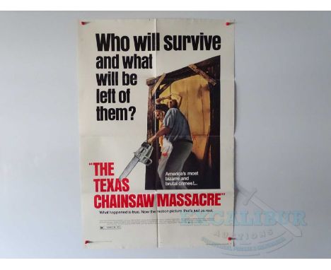 THE TEXAS CHAINSAW MASSACRE (1974) - A 1980 New Line rerelease one sheet movie poster - folded (1 in lot)