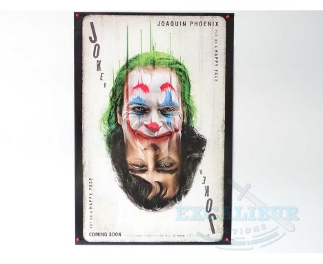 JOKER (2019) - A one sheet movie poster - rare 'playing card' style - 27" x 40" - rolled (1 in lot)