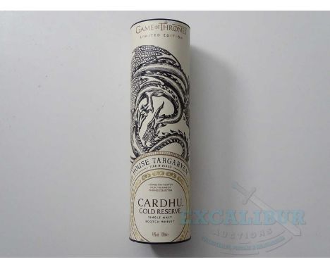 GAME OF THRONES - A bottle of Limited Edition Game of Thrones single malt scotch whiskey from the Cardhu Gold Reserve (1 in l