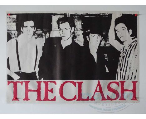 THE CLASH (1981) - An unused CBS records lithograph display poster - 35" x 23" - rolled (1 in lot)