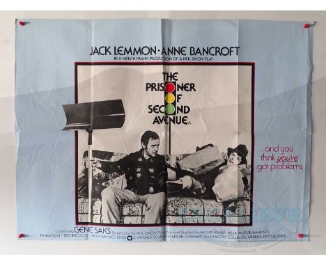 A large group of 1970s UK quad film posters to include titles such as THE PRISONER OF SECOND AVENUE (1975), TWO-MINUTE WARNIN