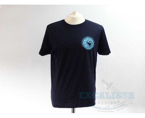 GAME OF THRONES -  A group of three crew clothing items comprising a dark blue season VIII short sleeved 'Stunt Crew' M t-shi