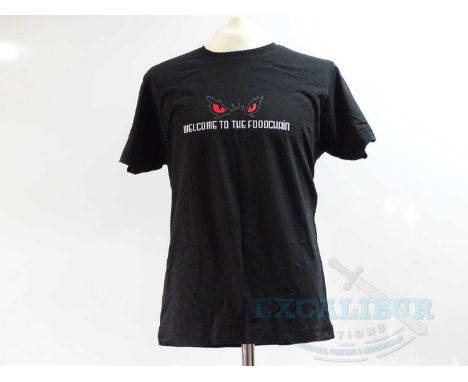 MORBIUS (Production 2019 - eventually released 2022 due to Covid-19) - A black short sleeved 'Stunt Crew' L t-shirt - Provena