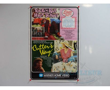 A group of 1970s/80s video posters to include ROCK 'N' ROLL HIGH SCHOOL (1979) (featuring the Ramones), PRINCE OF THE CITY (1