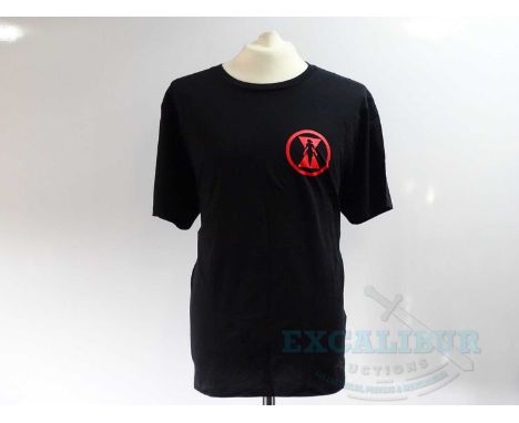 BLACK WIDOW (2021) - A black short sleeved 'Location Dept.' XL t-shirt - Provenance : These items came from a private vendor 