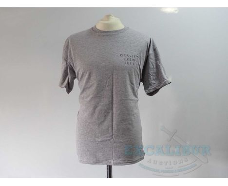 A pair of crew clothing items comprising GRAVITY (2011) grey short sleeved 'Crew' XL t-shirt and an INVASION (2020) grey long