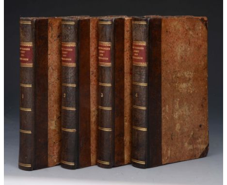 AUSTEN, Jane, Northanger Abbey and Persuasion. First edition, 4 volumes, John Murray 1818. 1/2 calf marbled boards, rebound. 