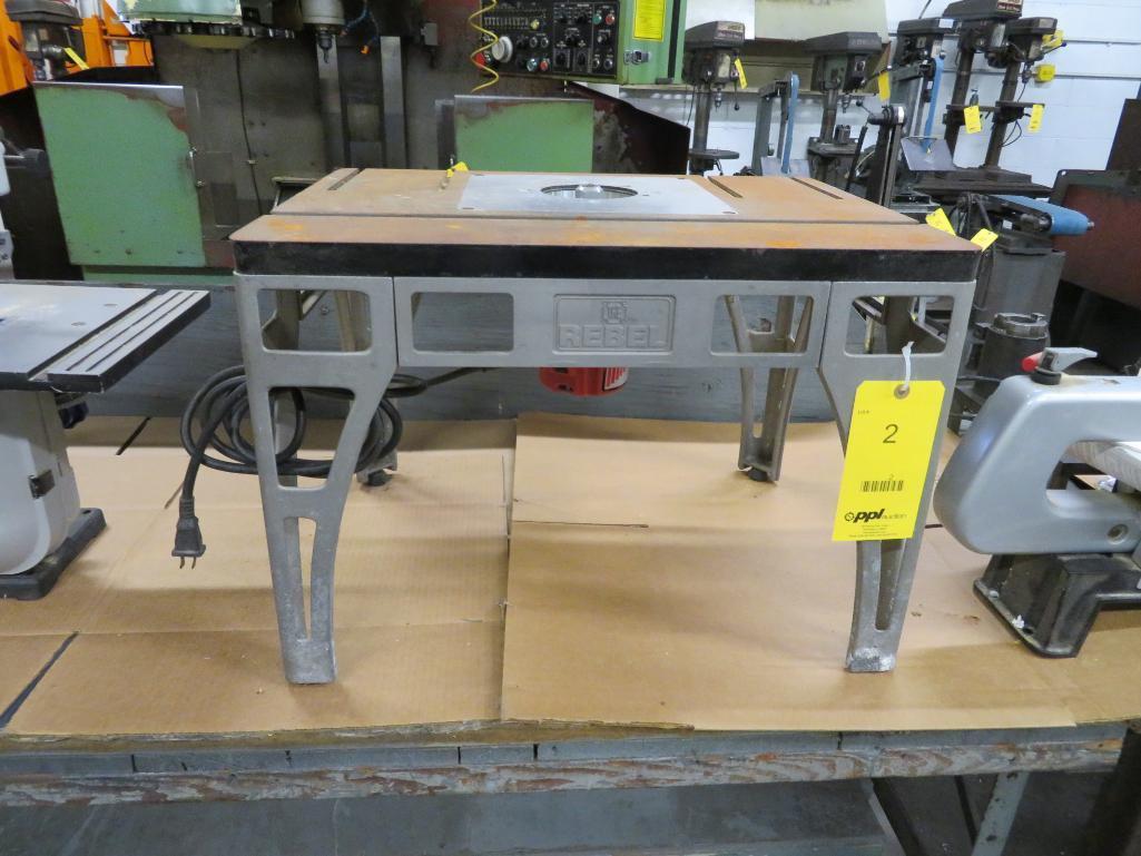 LOT Rebel Router Table with Heavy Duty Milwaukee Router