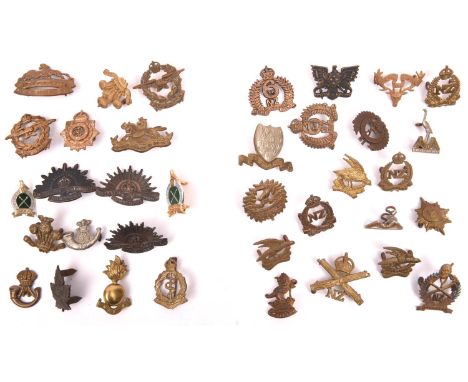 19 New Zealand collar badges:  3rd, 5th, 6th (x2), 7th (x3), and 12th Mounted Rifles; 1st (x2), 6th, 7th and 12th Infantry; P